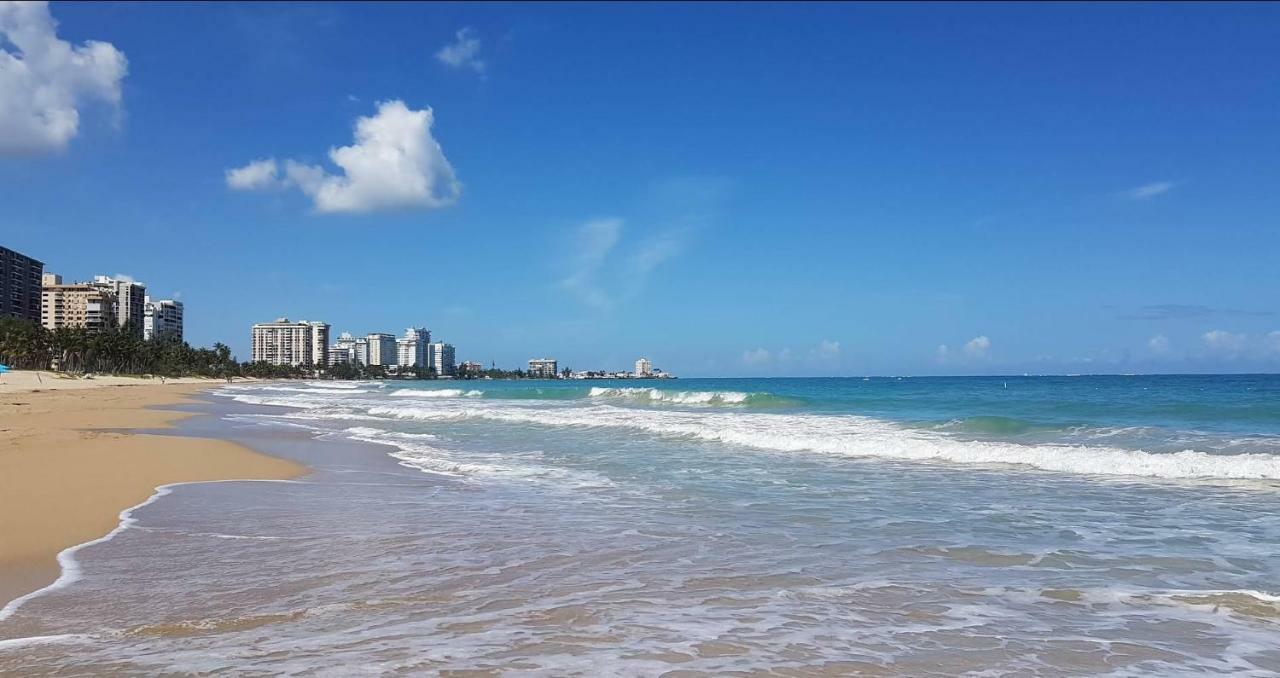 Апартаменты Beach Front Apt 4 At Isla Verde Tower Сан-Хуан Экстерьер фото
